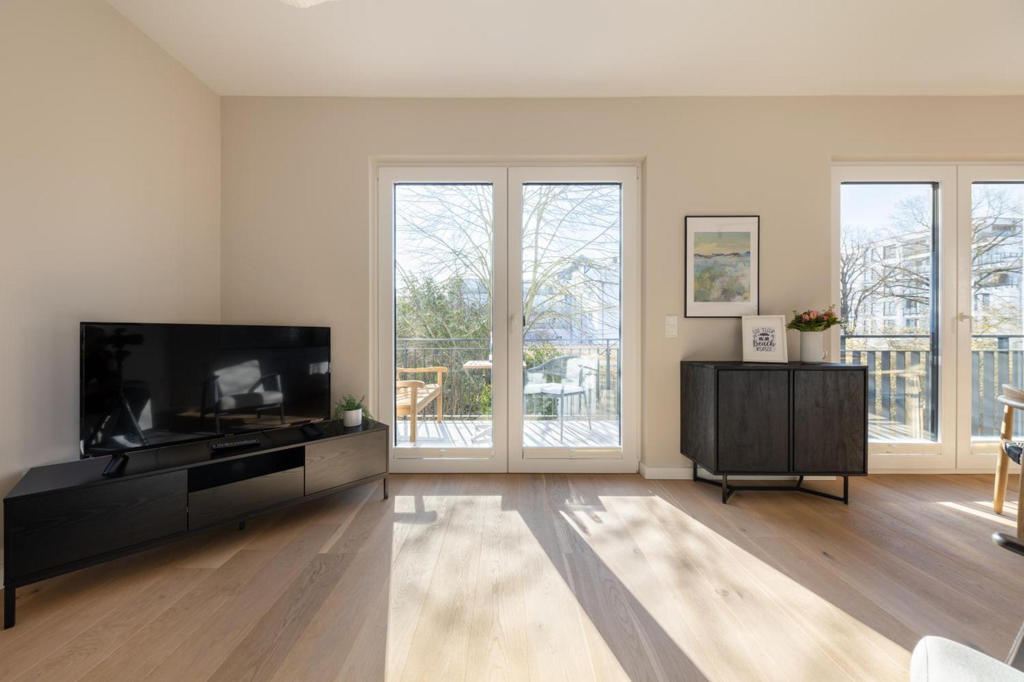 Ferienwohnung Strom Acht - Modern Frisch Inkl Stellplatz, Balkon - 200M Zum Alten Strom روستوك المظهر الخارجي الصورة