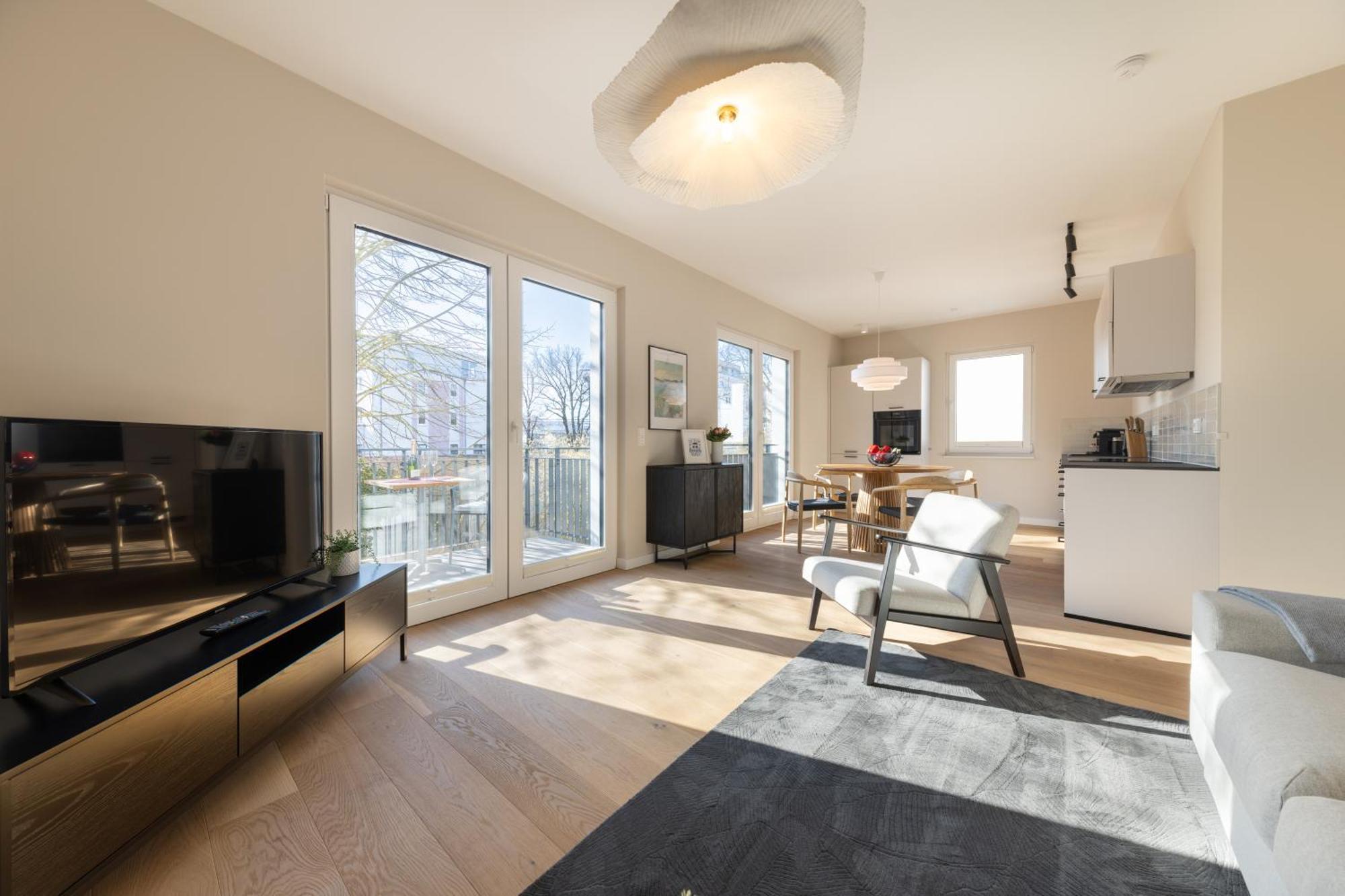 Ferienwohnung Strom Acht - Modern Frisch Inkl Stellplatz, Balkon - 200M Zum Alten Strom روستوك المظهر الخارجي الصورة
